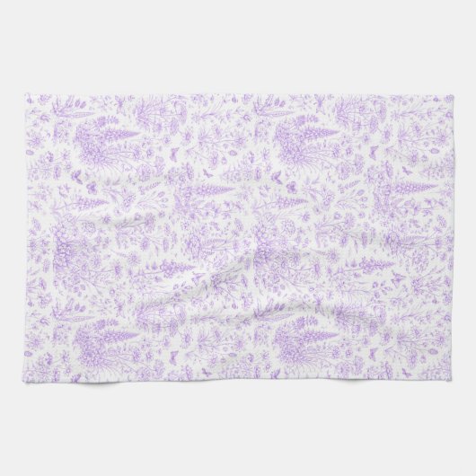 Lavender Toile Geschirrtuch (Horizontal)