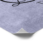 Lavender Tropfen Quinceanera | Chic Lila Icing Gla Poster (Ecke)