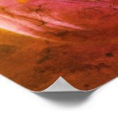 Lavender Tulip mit winziger beängstigender Kunst Poster (Ecke)