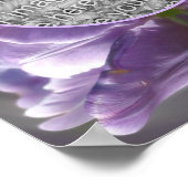 Lavender Tulip Tiny Bee kreieren Ihr eigenes Foto Poster (Ecke)