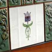 Lavender Tulip Wall Deco Nouveau Art Deco Gibbons Fliese