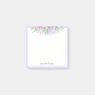 Lavender Tulips Bouquet Spring Vibes Floral 3x3 Post-it Klebezettel
