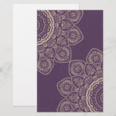 Lavender Tulips Briefpapier (Vorne/Hinten)
