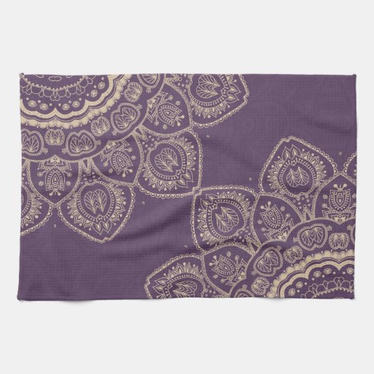 Lavender Tulips Küchentuch (Horizontal)