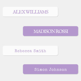 Lavender Typewriter | Waterproof Name Labels Etiketten