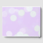 Lavender und Black Elegante Wedding Gästebuch (Rückseite)