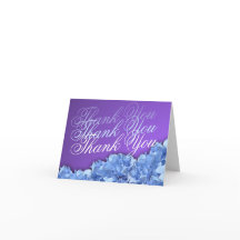 Lavender und Blue Hydrangeas Vielen Dank