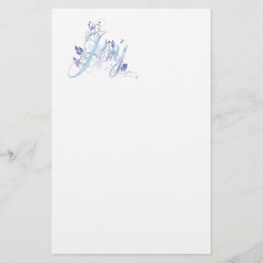Lavender und Blue Joy Briefpapier (Vorderseite)