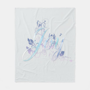 Lavender und Blue Joy Fleecedecke