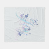 Lavender und Blue Joy Fleecedecke (Vorderseite (Horizontal))