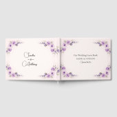 Lavender und Blush Wedding Guest Book Gästebuch (Voll)