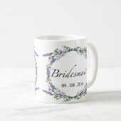 Lavender und Eukalyptus Bridesmaid Kaffeetasse (VorderseiteRechts)