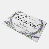 Lavender und Eukalyptus gesegnet Fußmatte (Schrägansicht)
