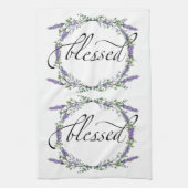 Lavender und Eukalyptus gesegnet Geschirrtuch (Vertikal)