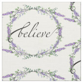 Lavender und Eukalyptus Glaube Stoff (Nahaufnahme)