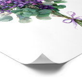 Lavender und Eukalyptus Grünpflanzen Blütenpflanze Poster (Ecke)