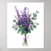 Lavender und Eukalyptus Grünpflanzen Blütenpflanze Poster (Vorne)