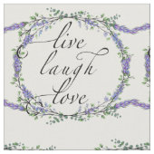 Lavender und Eukalyptus Live Laugh Liebe Stoff (Nahaufnahme)