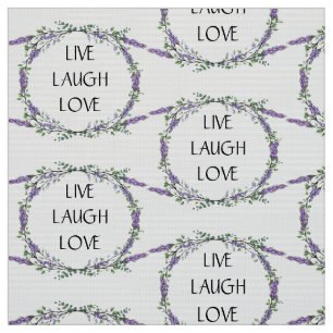 Lavender und Eukalyptus Live Laugh Liebe Stoff