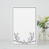 Lavender und Eukalyptus Stationery Briefpapier (Stehend Vorderseite)