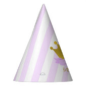 Lavender und Gold Tiara Princess Birthday Partyhütchen (Links)