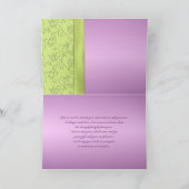 Lavender und Green Jewels Dankeschön-Karte Dankeskarte (Innenseite)