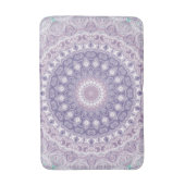 Lavender und Lilac Mandala Pattern Badematte (Vorderseite Vertikal)