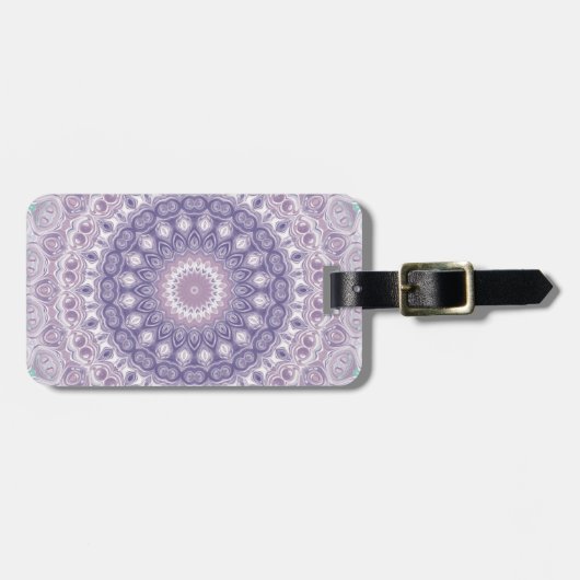 Lavender und Lilac Mandala Pattern Gepäckanhänger (Vorderseite horizontal)