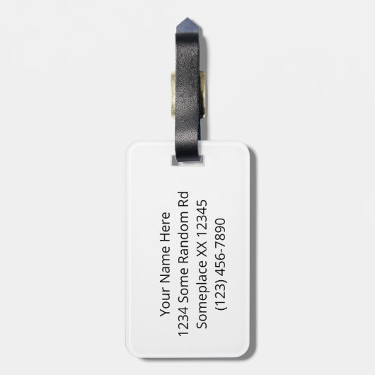 Lavender und Lilac Mandala Pattern Gepäckanhänger (Rückseite vertikal)