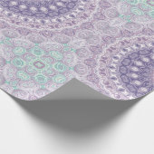 Lavender und Lilac Mandala Pattern Geschenkpapier (Ecke)