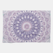 Lavender und Lilac Mandala Pattern Geschirrtuch (Horizontal)