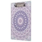 Lavender und Lilac Mandala Pattern Klemmbrett (Links)