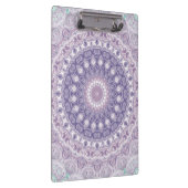 Lavender und Lilac Mandala Pattern Klemmbrett (Rechts)