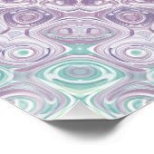 Lavender und Lilac Mandala Pattern Poster (Ecke)