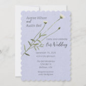 Lavender und One Single Daisy Einladung (Vorderseite)