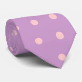 Lavender und Pink Polka Dot Krawatte (Gerollt)