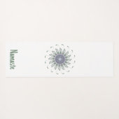 Lavender und Sage Mandala Blume Yogamatte (Rückseite (Horizontal))