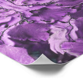 Lavender und Türkis Leaf Mandala Poster (Ecke)