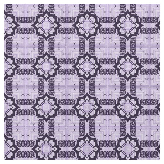 Lavender und Violet Geometric Muster Stoff (Nahaufnahme)