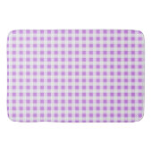 Lavender und White Gingham Badematte (Vorderseite)