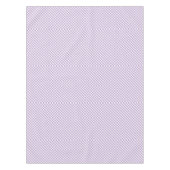 Lavender und White Gingham Checkered Tischdecke (Vorderseite)