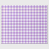 Lavender und White Gingham Geschenkpapier (Flach)