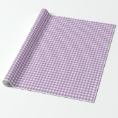Lavender und White Gingham Geschenkpapier (Ungerollt)
