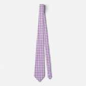 Lavender und White Gingham Krawatte (Vorderseite)