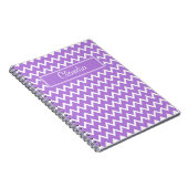 Lavender und White Zigzag Muster Notizblock (Rechte Seite)
