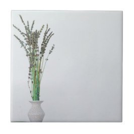 Lavender Vase Minimalismus Fliese