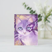 Lavender Venice Night - Postkarte (Stehend Vorderseite)