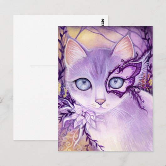 Lavender Venice Night - Postkarte (Vorne/Hinten)