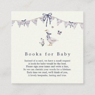 Lavender Verrückter Gans Bücher fürs Baby Begleitkarte