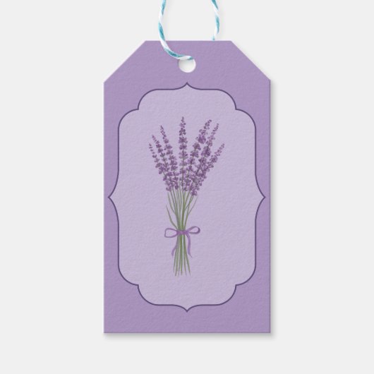 Lavender Vielen Dank, Hochzeit Geschenkanhänger (Vorderseite)